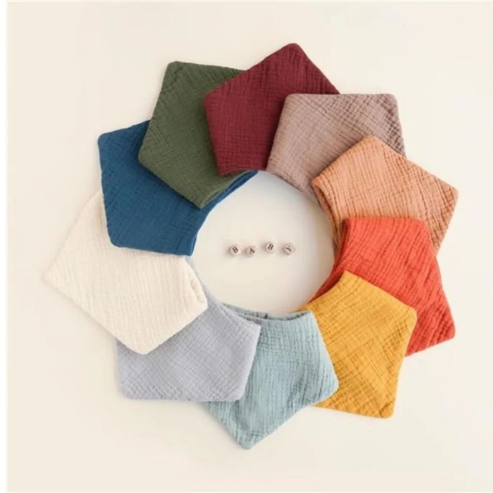 Muslin Baby Bibs 10Pack Baby Bandana Drool Bibs 100%Cotton for Unisex Boys Girls